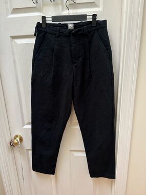 18 East Sashiko W-Tuck Pants in Black m medium